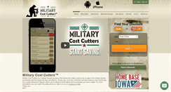 Desktop Screenshot of militarycostcutters.com